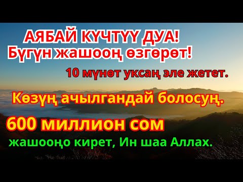 Видео: Акча дайыма агып келиши үчүн дуба! Карыз жок болот, өмүрүңдө молчулук орнойт
