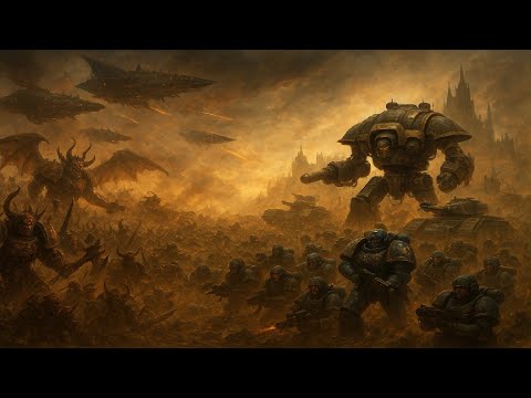 Видео: Комиссар и Недобитки - Над нами баржи Абаддона (Suno AI Cover) Warhammer 40000