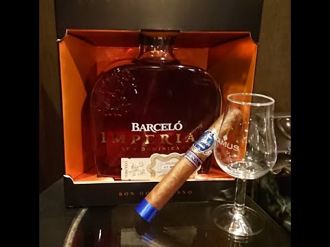 Видео: Ром Barcelo Imperial  и сигара Don Pepin Garcia Original Blue