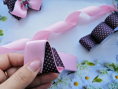 Видео: 🥰Не Успеваю Их Делать🥰Любимая Модель🎀Бантики из репсовой ленты 2,5 см. DIY Ribbon Bows.
