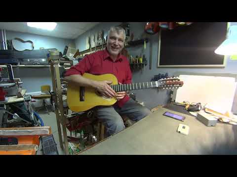 Видео: Обзор легендарной 12-струнной гитары фабрики им. Луначарского г. Ленинград, та самая гитара Цоя и БГ