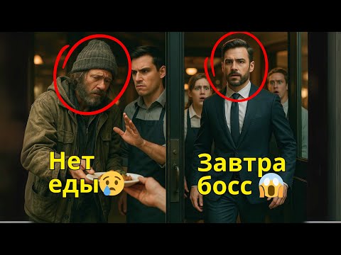 Видео: Бездомного выгнали из кафе… А завтра он вернулся как Секретный Миллионер!