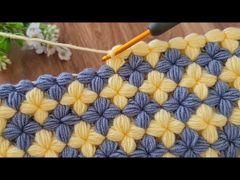 Видео: Ух ты, супер простой, привлекательный узор для вязания спицами детского одеяла-сумки.  Выкройка.