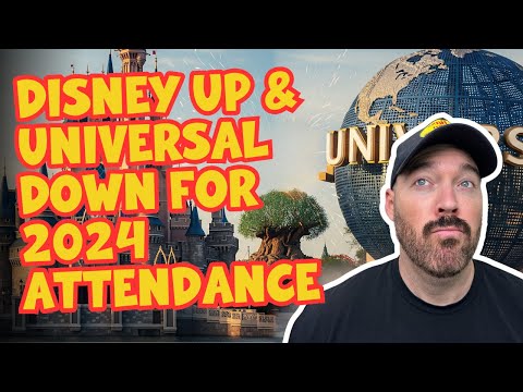 Видео: Статистика посещаемости тематических парков в 2024 году: Disney на подъеме, Universal на спаде пе...