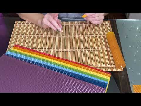 Видео: Чакровая свеча из вощины. Чакры.