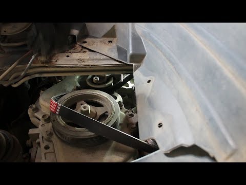 Видео: Замена приводного ремня на Nissan Qashqai 2,0 4WD Ниссан Кашкай 2008 года