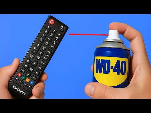 Видео: Всего 1 минута! Используйте WD-40, чтобы починить все пульты от телевизора в вашем доме, как по волш