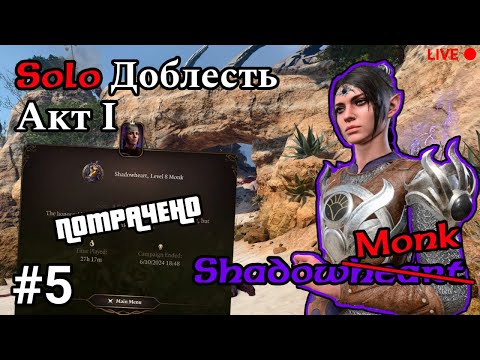 Видео: /HM Solo Shadow monk(heart)/ Первый акт, вторая попытка