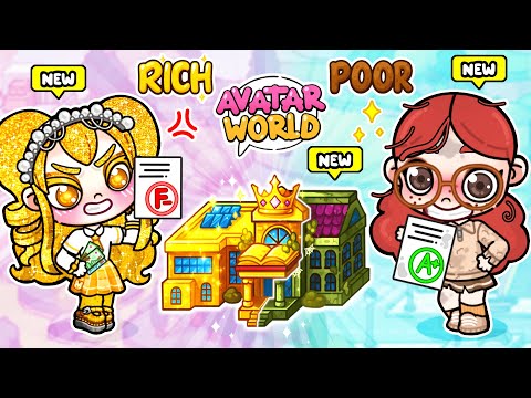 Видео: Богатая, но Плохая Школа vs Бедная, но Хорошая Школа в Аватар Ворлд!