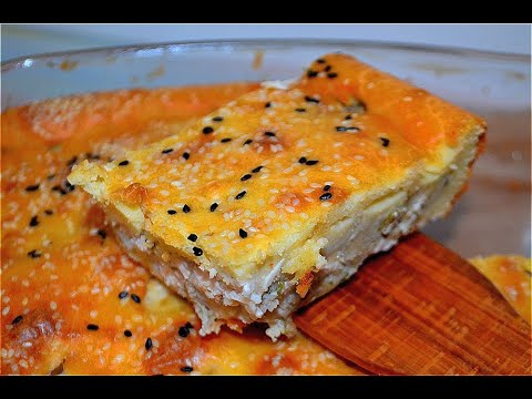 Видео: Пирог, который готовится за 10минут! Обалденно вкусный, сочный, сытный заливной пирог с курицей!