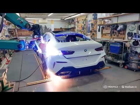 Видео: BMW  840, перевертыш, финалочка. Body repair after an accident.