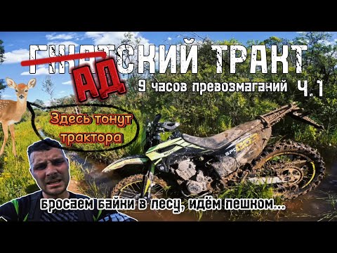 Видео: Гжатский тракт. 9 часов превозмоганий по жуткому бездорожью. Ч. 1. Regulmoto sport 003 и Ataki S003.