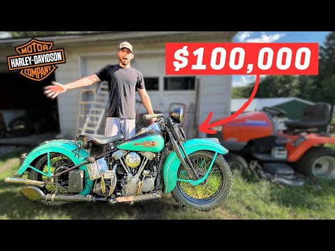 Видео: НАХОДКА В АМБАРАХ! Мотоциклы Harley Davidson Knucklehead!