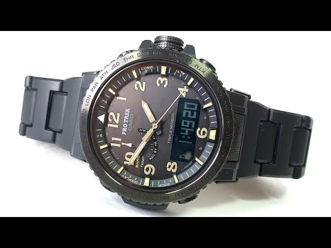 Видео: PRO TREK PRW-50FC-1E с композитным браслетом и сапфиром