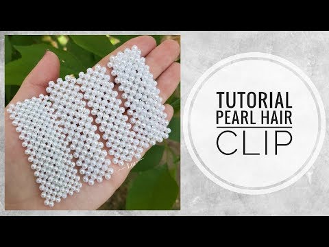 Видео: #МК - Заколка с жемчужными бусинами | #Tutorial - Pearl hair clip