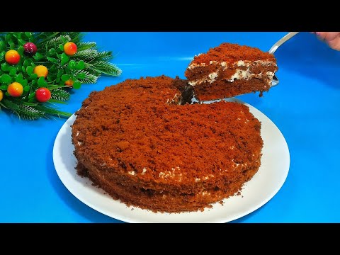 Видео: Сочный шоколадный торт к чаю за 5 минут + время на выпечку. Простой и быстрый в приготовлении рецепт