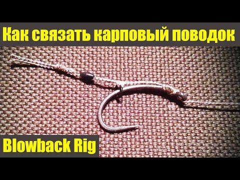 Видео: Лучший поводок Blowback Rig. Карповый поводок с кольцом.