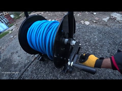 Видео: Мобильная катушка для промывки канализации