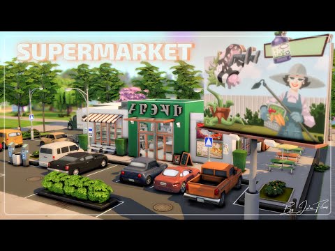 Видео: Супермаркет🛒🍅│Строительство│Supermarket│SpeedBuild│NO CC [The Sims 4]