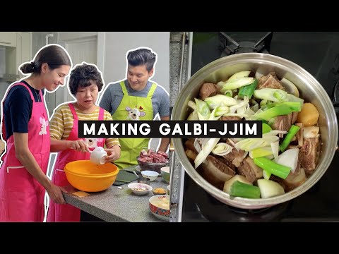 Видео: Готовим с корейской свекровью | Кальби-чим (Корейские тушеные ребрышки)