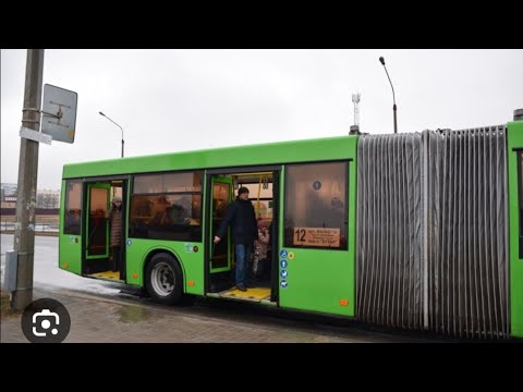 Видео: Автобус номер 70 Мкр-н Южный Ул. Туровская г. Гомель.