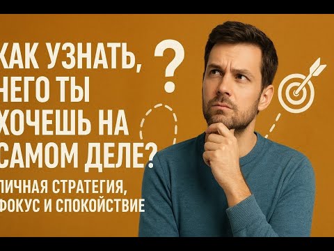 Видео: Как Узнать, Чего Ты Хочешь на Самом Деле? | Личная стратегия, фокус и спокойствие.