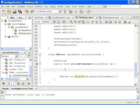 Видео: Java Swing GUI Урок 10 - Радио буттон