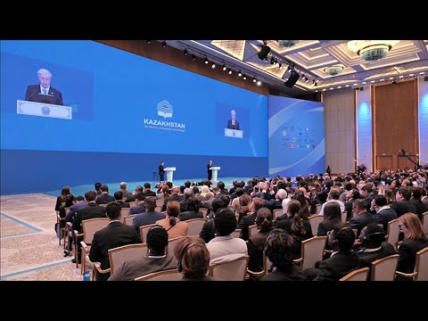 Видео: Касым-Жомарт Токаев выступил на форуме стратегических партнеров «Казахстан – территория...