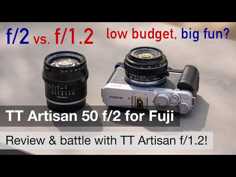 Видео: Битва бюджетных объективов 50 мм APS-C: TT Artisan 50mm f/2 против f/1.2