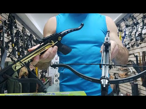 Видео: Обзор Арбалета- пистолета МК80, сравнение с арбалетом пистолетного типа