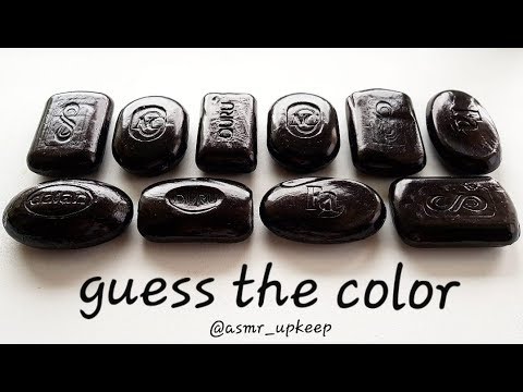 Видео: Dry Soap carving asmr, no talking. Cutting lacquered soap. АСМР резка мыла. Guess the color