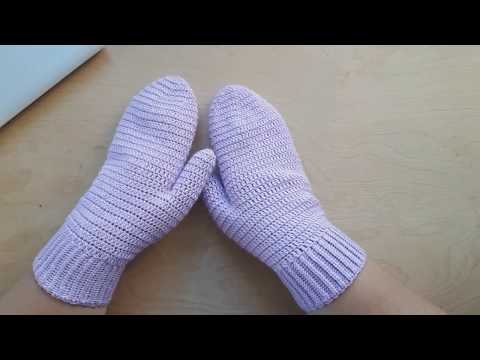 Видео: AlinaVjazet. Варежки крючком. Подробный мастер-класс!