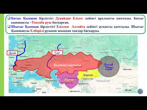 Видео: Түрік қағанатынан Қазақ хандығына дейінгі аралықтағы  мемлекеттердің географиялық картасымен танысу.