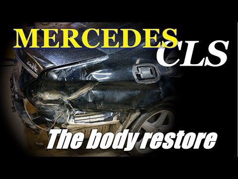 Видео: Mercedes CLS. The quarter panel replacement. Замена заднего крыла.