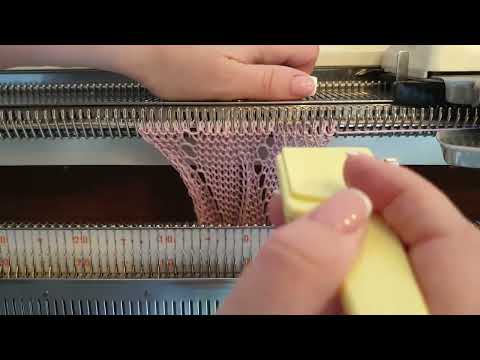 Видео: Тот же узор на однофонтурной машине