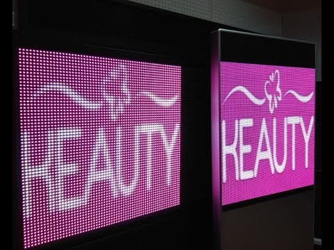 Видео: Разница между светодиодными экранами P-10 и P-5