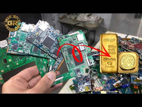 Видео: Извлечение золота из китайских таблеток | Электролиз восстановления золота | Извлечение золота