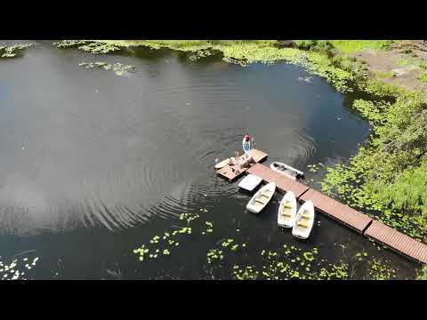 Видео: Пушкинские горы Веревочный парк и причал с лодками