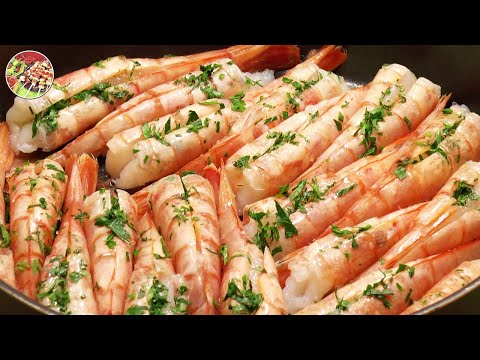 Видео: Запечённые с петрушкой лангустины (крупные креветки). Быстро, просто и очень вкусно!