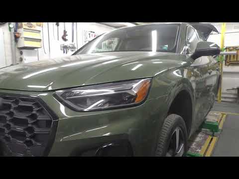 Видео: Ауди Q5. Ремонт не сложился. Body repair after an accident.