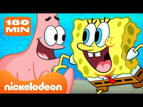Видео: Губка Боб и Патрик как лучшие друзья на протяжении 180 минут | Nickelodeon Cyrillic