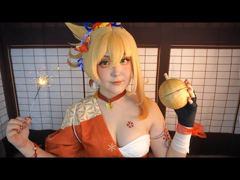 Видео: АСМР Делаю фейерверк для тебя 🎇 ASMR Genshin Impact RP ✨ (SUB)