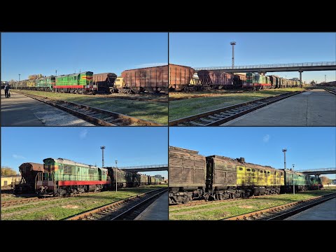 Видео: Тепловозы ЧМЭ3-4952/4167 манёвры по станции Кишинёв 