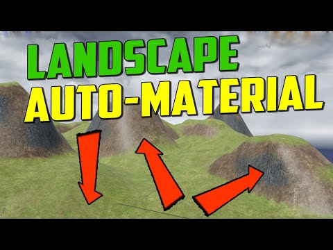 Видео: Unreal Engine 4   Landscape Auto Material / создание материала высот ue4