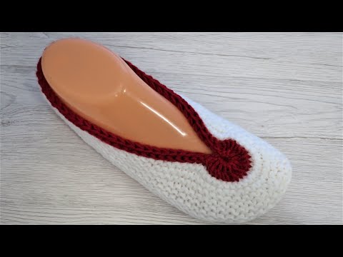 Видео: Тапочки следки балетки спицами. ОЧЕНЬ ПРОСТО! СВЯЖЕТ ЛЮБОЙ! Подробный мастер класс
