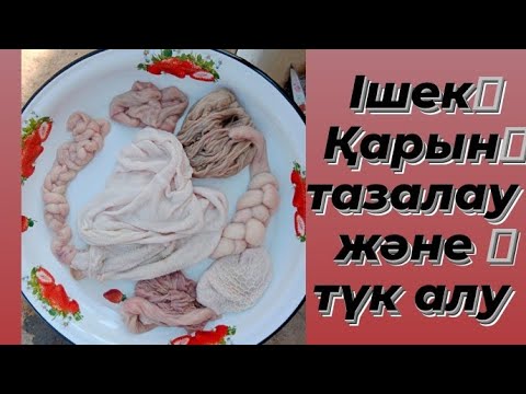 Видео: Қойдың ішек қарын тазалау. Қойдың қарнының түгін тазалау.Оңай әдіспен