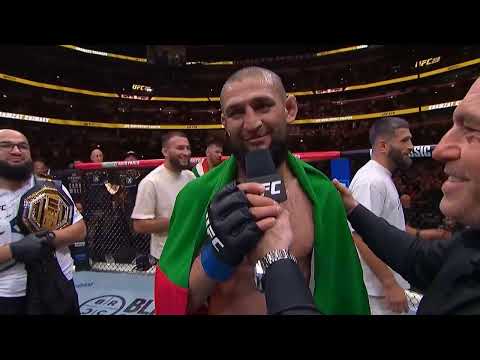 Видео: UFC 319: Хамзат Чимаев - Слова после боя