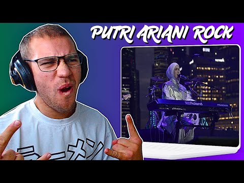 Видео: Реакция на Putri Ariani - CROWN (выступление F1 Singapore LIVE) РОК-ВЕРСИЯ CROWN??!!!