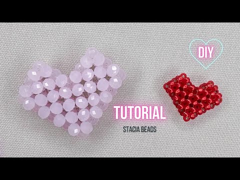 Видео: Сердечко из бисера крестиком