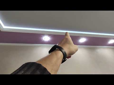 Видео: Завершение  восстановительных работ в кухне! Новый натяжной потолок, откосы  Qunell и обои на стене